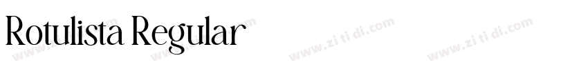 Rotulista Regular字体转换 Rotulista Regular字体转换